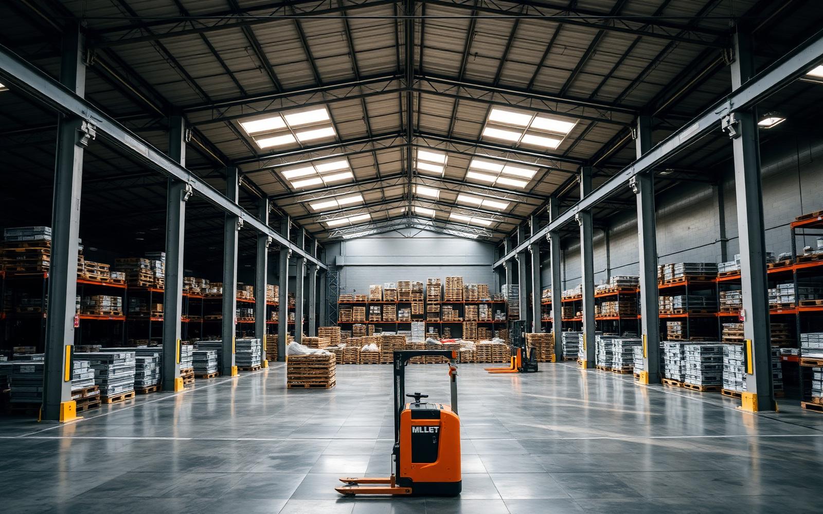 Industrial warehouse interior